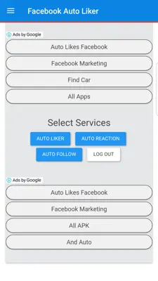 Auto Liker android App screenshot 2